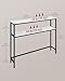 VASAGLE Console Table, 2-Tier Narrow Sofa Table with 2 Shelves, 7.9 x 39.4 x 31.5 Inches, for Living Room, Hallway, Entryway, Marble White and Ink Black ULNT131W59V1