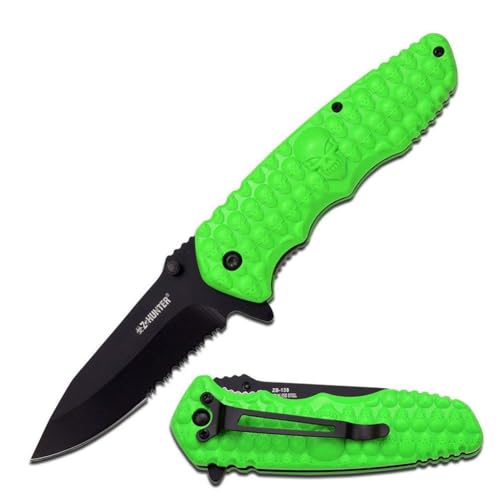 Armeeverkauf Z Hunter Outdoor Messer Totenkopf Faltschlossmesser Taschenmesser ZB-138GN