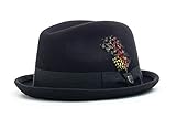 Hutband aus Ripsband Brixton Hat Gain XL schwarz (Black Felt)