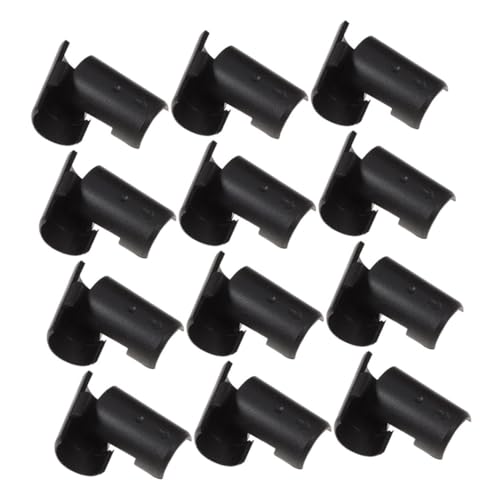 Lurrose 24 Pares Pinza De Conexión De Placa Clips De Estante Pinza De Repuesto Accesorios Para Estantes Clips De Bloqueo De Estante Pinzas Para Estantes Black El Plastico