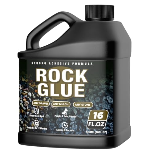 Mulch Glue for Landscaping,Non-Toxic Concentrated Landscape Binder,16FL OZ Long-Lasting Rock Glue for Landscaping Pea Gravel,Wood Chips & More,for Paths,Patios&Garden Borders