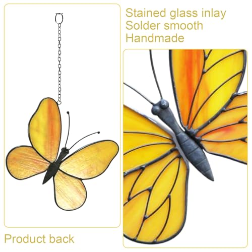Mariposa decorativa de cristal para ventanas de porche y terrazas soleadas 4