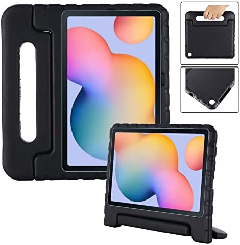 i-original Kids Case for Samsung Galaxy Tab S6 Lite 10.4 inch 2022/2020 Model (SM-P610/P613/P615/P619) - Shockproof Kids Bumper Cover Handle Stand EVA Case(Black)