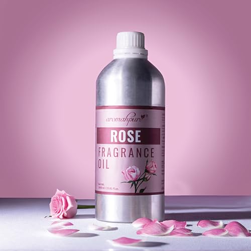 Image of Aromahpure Rose Aroma Oil | 1 Liter Undiluted & Natural | Long-Lasting Scent for Aromatherapy, Candle & Soap Making, Diffusers, Room Freshener, Humidifier, Bathroom Revitalizer & Home Essentials