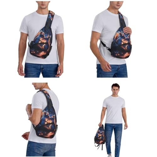 Image of Crossbody Bag Squirrel Couple Sling Bag Backpack Chest Bags Shoulder Bag for Women Men