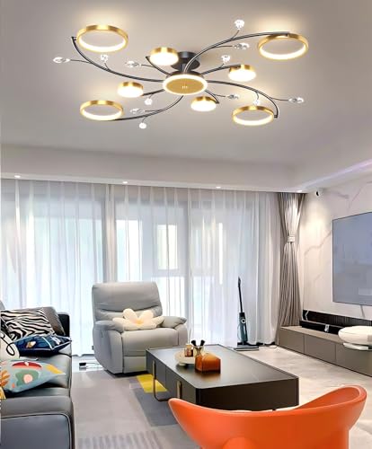 Lampe de plafond LED télécommandable à intensité variable chambre