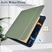 Caweet Case for Kobo Libra Colour (Model:N428, 2024 Release), Ultra Lightweight PU Leather Shell Cover with Auto Wake/Sleep, Green