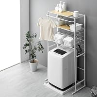 ランドリーラック 幅66〜94cm スリム シンプル Amazon｜タンスのゲン