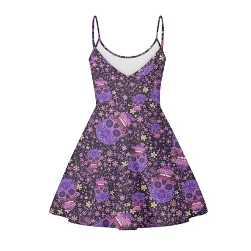 Image of Spaghetti Strap Midi Satin Dresses Summer Sleeveless Sundree Women Girl Beach Party Swing Dress