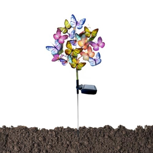 Mariposas solares para jardín ideales en patios y terrazas