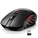 Produktbild VicTsing Maus Kabellos, 2.4G Funkmaus Laptop Maus,USB Maus,5 DPI PC maus, Schwarz (ohne Bluetooth)