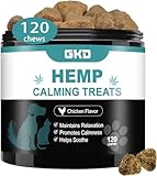 Hemp Calming Chews for Dogs, Dog Calming Treats Anxiety Relief 100% Golden Ratio of Natural Ingredients Treat, Aid with Separation, Barking, Stress Relief, Thunderstorms