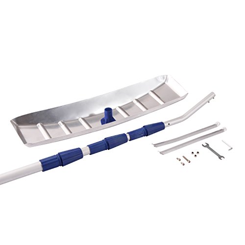 Râteau à Neige Télescopique 6,3 M En Aluminium Avec Lame 40 Cm De Largeur Poignee