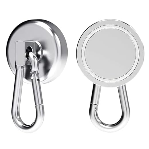 GHHJX Magnetic Clip for Golf Towel Removable Industrial Magnetic Accessories Attaches to Golf Cart, Clubs or Golf Hub 2 Packs (Towels NOT Included)