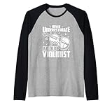 Homme Ne jamais sous estimer un vieux violoniste Manche Raglan