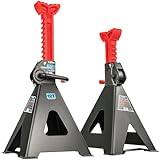 STIX Unterstellböcke 12T mit Sicherungspin - 2 Stück Stützböcke 480-750 mm - Höhenverstellbar 13-stufig - Wagenheber Ständer für Transporter LKW Werkstatt