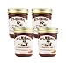 Mrs. Miller's Jam, Homemade Fruit Spread, Small Batch Preserves, Breakfast Topping and Baking Ingredient, Rhubarb Strawberry, 9 Ounce (Pack of 4)