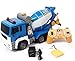 CYLYFFSFC Simulation grand camion 1/20, camion de démonstration automatique télécommandé avec lumières, jouet de bétonnière à ciment 2.4G rechargeable, cadeau de voiture jouet télécommandé de Noël pou