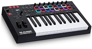 M-Audio Oxygen Pro 25  25-klawiszowy kontroler MIDI USB z padami perkusyjnymi, pokrętłami, przyciskami i oprogramowaniem