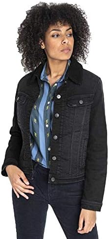 Lee Women's Sherpa Jacket, Black (Black 
