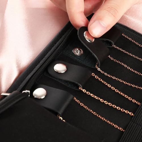 Bolsa organizadora de joyas plegable para maletas de viaje y escapadas de fin de semana 8