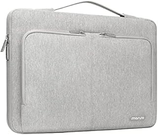 MOSISO 360 Protective Laptop Sleeve Bag Compatible with MacBook Air/Pro, 13-13.3 inch Notebook, Compatible with MacBook Pro 14 2023-2021 A2779 M2 A2442 M1 with 2 Same Front Pockets&Trolley Belt, Black