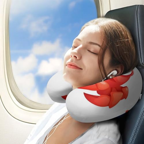 Almohada de viaje espuma viscoelástica tamaño mediano miniatura 3