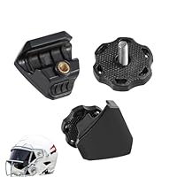 TUKEVA 2 Stück Visier Clips für Fußball Helme Football Visier Clips rugbyl Helme Visiere Schnelle Clips Zum Schnellen Lösen Von Football Helmen Zubehör (Schwarz)