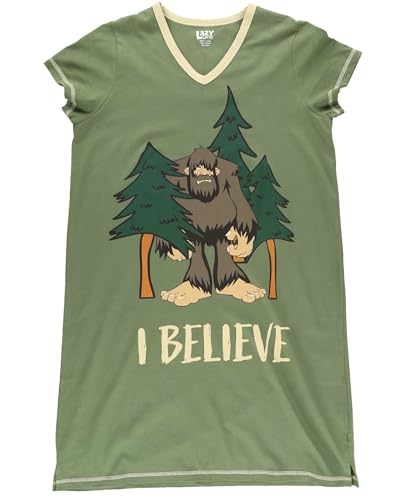 Image of Lazy One Women's Novelty Nightshirt - Funny Cotton Nightgown, Cute V-neck Sleep Shirts, Women's Sleepwear