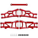 CrazyHobby 4PCS Aluminum Front & Rear Suspension A-Arms Set and Tie Bar for 1/10 Traxxas Slash 2WD Upgrades...