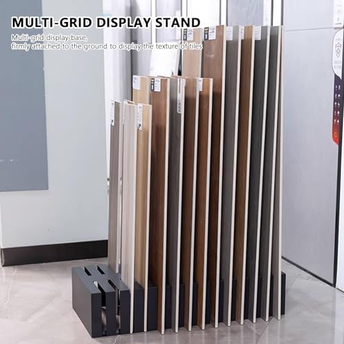 Metalowy stojak na płytki podłogowe do sprzedaży detalicznej, uchwyt na próbki płyt marmurowych, materiał budowlany, stojak wystawowy, elegancki srebrny design do salonów wystawowych