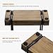 Napkin Holder for Table, Wood Iron Standing Napkin Dispenser for Dining Table Farmhouse Cocktail Picnic Rustic Wooden Holders All Kitchen Dining Room Decor Black & Farmhouse Brown