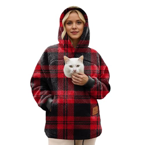 Sac de transport avec poche pour chien intégré dans un sweat cadeau femme