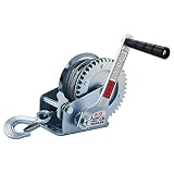 OPENROAD 1200lbs Hand Winch Boat Winch | Hand Crank Winch with 8m (26ft) Cable Manual Winches | Two-