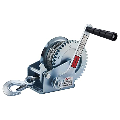 Openroad 1200Lbs Hand Winch Boat Winch | Hand Crank Winch With 8M (26Ft) Cable Manual Winches | Two-Way Adjustable Boat Trailer Winch | Corrosion Resistant Towing Winches (1200Lbs) #TOP10