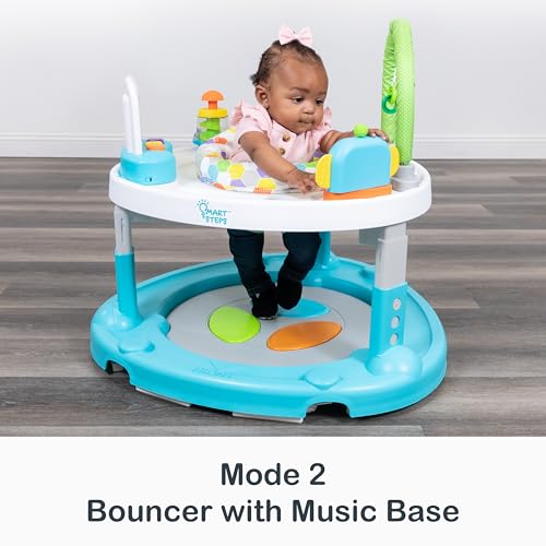 Image of Smart Steps Bounce N' Dance 4-in-1 Activity Center Walker, Hexagon Dots