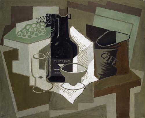 Affiche artistique Juan Gris le sac de café grande toile deco salon sans reflet