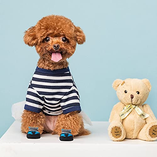 Wasserdichte, reflektierende Hundeschuhe für kleine und mittelgroße Hunde, Herbst/Winter, Schuhgröße XL, Blau