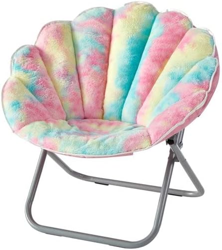 Urban Shop Saucer Chair, Rainbow Tie Dye