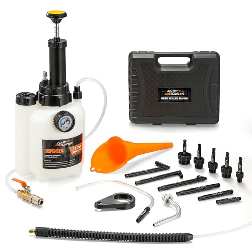 FOUR UNCLES Transmission Fluid Pump - Manual Fluid Transfer Pump with ATF Adapters for Automotive Use Transmission Fluid Transfer Pump kit