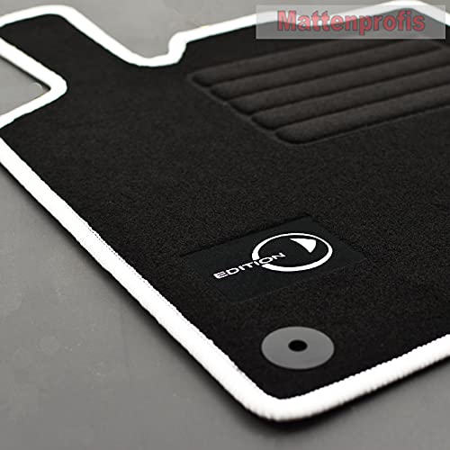 Velours Fußmatten Logo kompatibel mit smart fortwo 451 Coupe