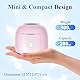 MICTUL Ultraschallreinigungsgerät 45000Hz UV Ultraschallreiniger, 200ML Tragbar Ultrasonic Cleaner Dental Pod für Zahnersatz, Retainer, Aligner, Zahnschiene, Prothesen, Schmuck (ROSA)