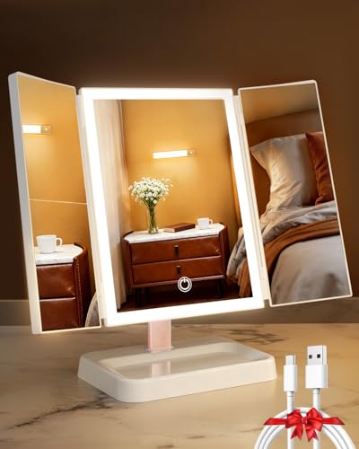 CALEPOP 76 LED Rechargeable Trifold Mirror