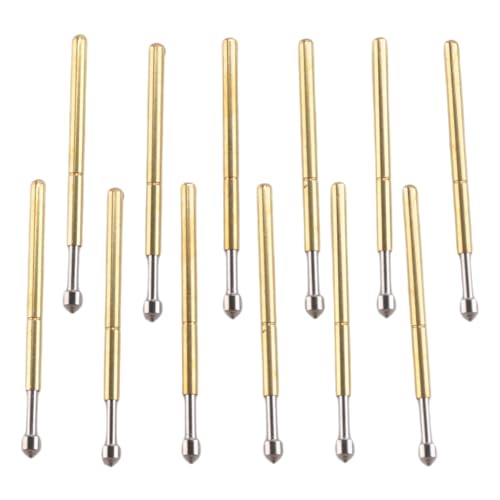 Fangxuee 100Pcs P75-E2 Sonda De Prueba De Pogo Pin 1.3Mm Cabeza Conica 1.0Mm Dedal