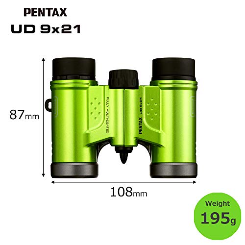 Binoculares Pentax UD 9x21 Verde compactos miniatura 2