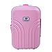 Uteruik Plastic 3D Doll's Travel Case Maleta de Almacenamiento Accesorios para casa de muñecas, 1 Piezas (Rosa)