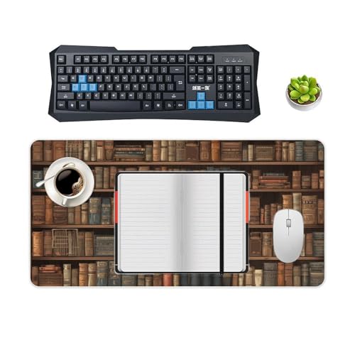 Mouse pad grande de goma antideslizante para escritorio miniatura 4