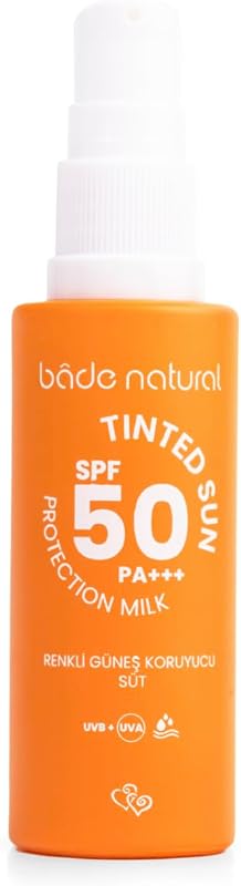 Protetor solar mineral tonalizante Bade Natural SPF 50 com óxido de zinco e aloe vera – 30 mL