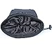 Tactical Molle Drawstring Magazine Dump Pouch, Military Adjustable Belt Utility Fanny Hip Holster Bag Outdoor Ammo Pouch (Black)