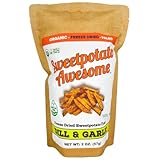 Sweetpotato Awesome Organic Freeze Dried Sweet Potato Fries, Dill and Garlic, Certified Seed Oil Free, Certified Organic, Non-GMO, 2 oz